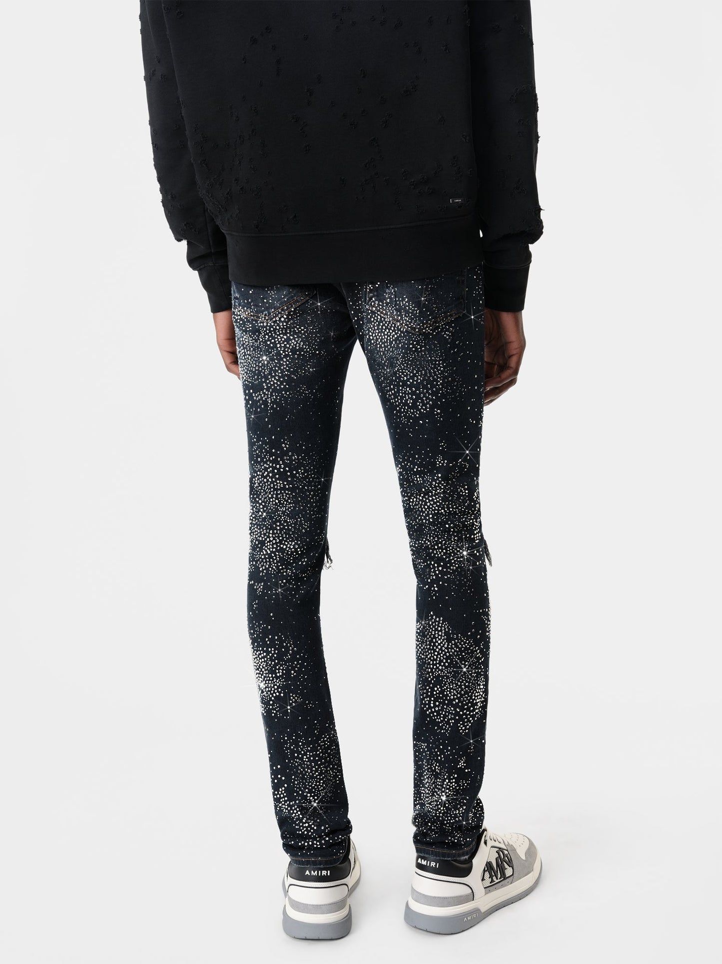 All Over Crystal Mx1 Jean - Midnight Indigo | Amiri Popular Choice