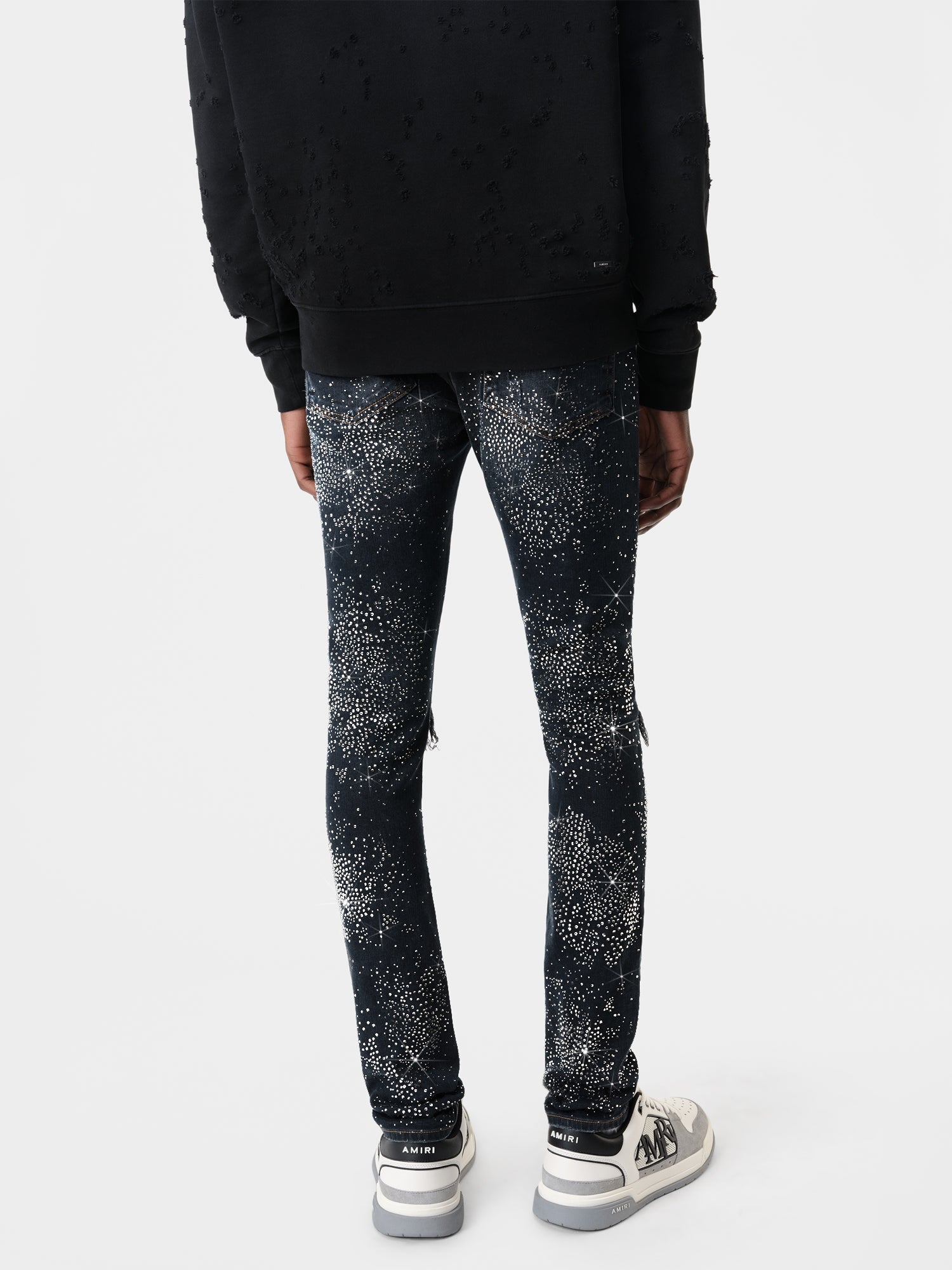 All Over Crystal Mx1 Jean - Midnight Indigo | Amiri Popular Choice