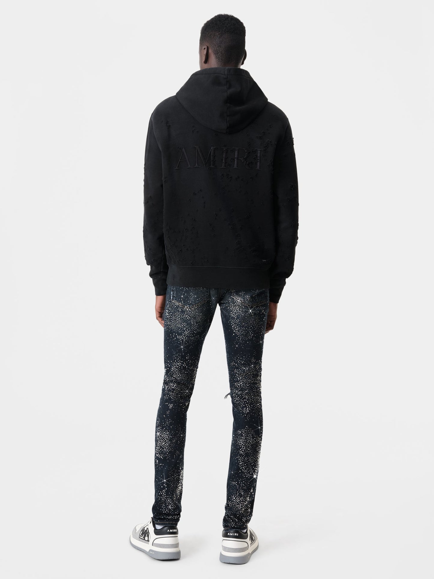 All Over Crystal Mx1 Jean - Midnight Indigo | Amiri Popular Choice