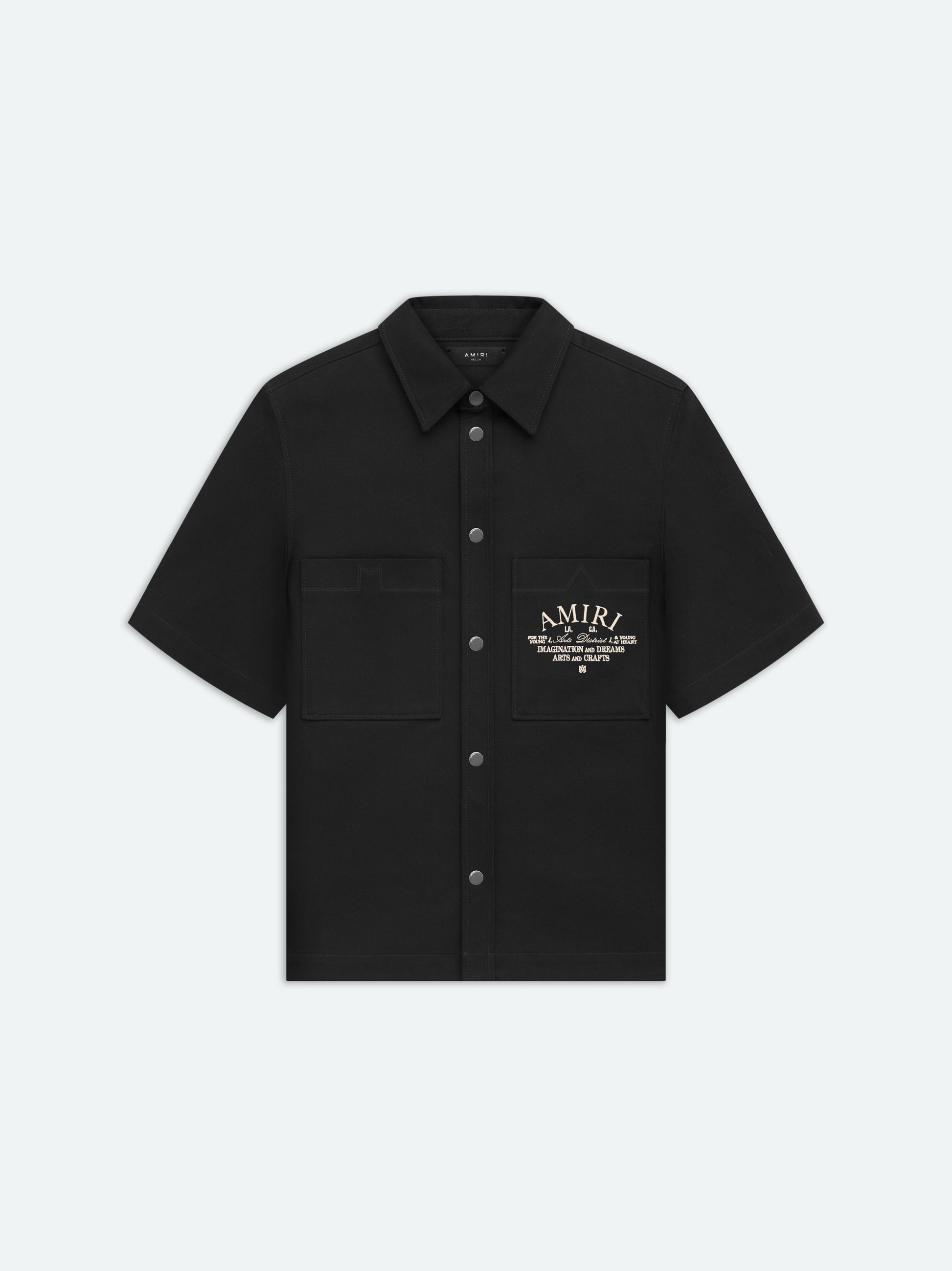Amiri Arts District Camp Shirt - Black | Amiri Budget Friendly