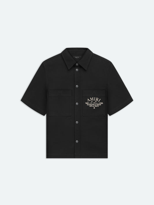 Amiri Arts District Camp Shirt - Black | Amiri Budget Friendly