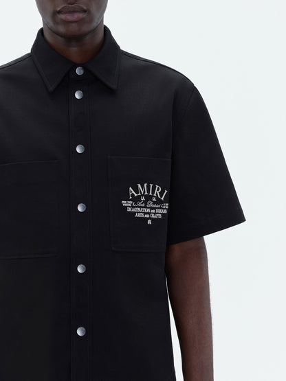 Amiri Arts District Camp Shirt - Black | Amiri Budget Friendly