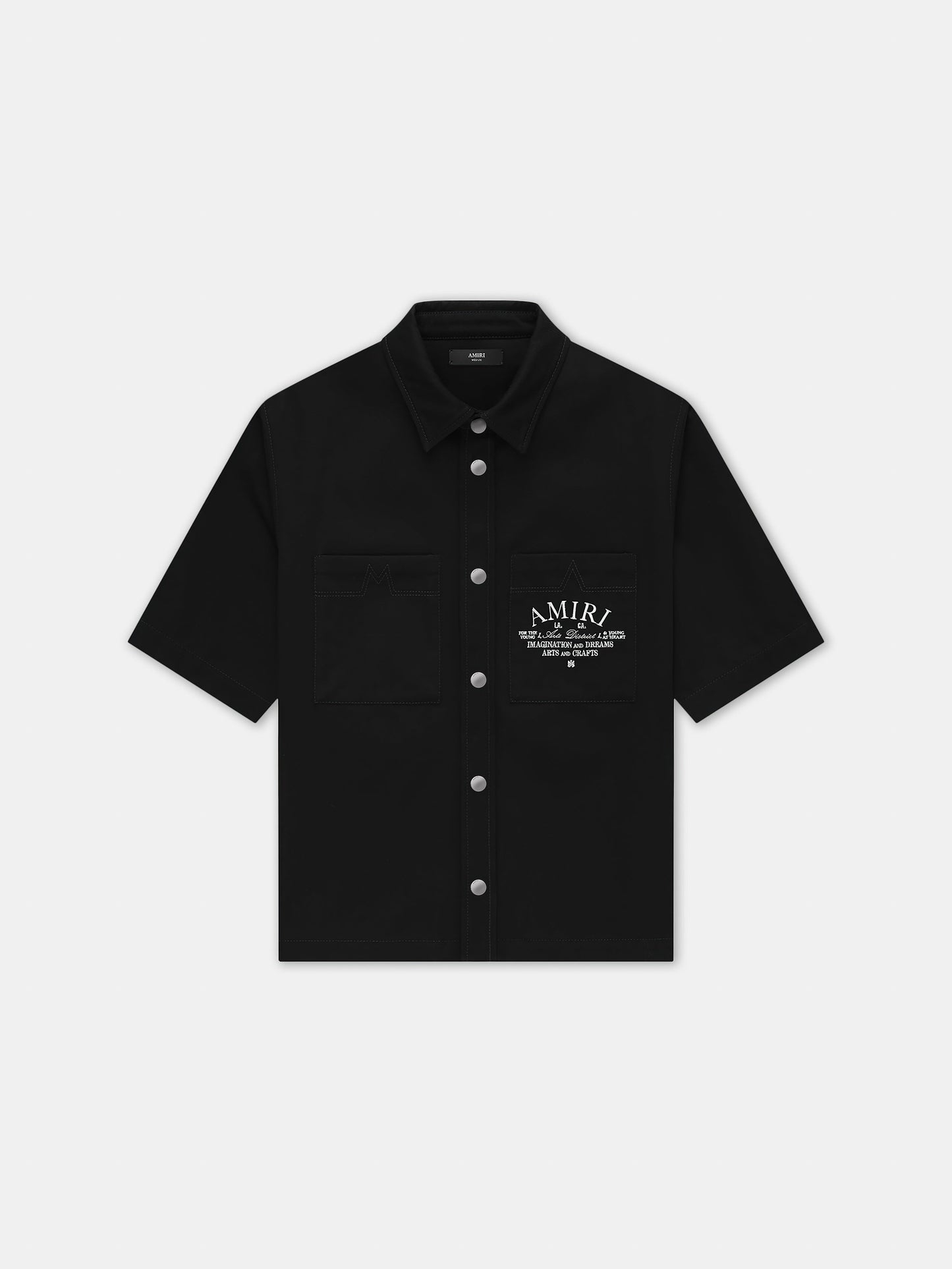 Amiri Arts District Camp Shirt - Black | Amiri Budget Friendly