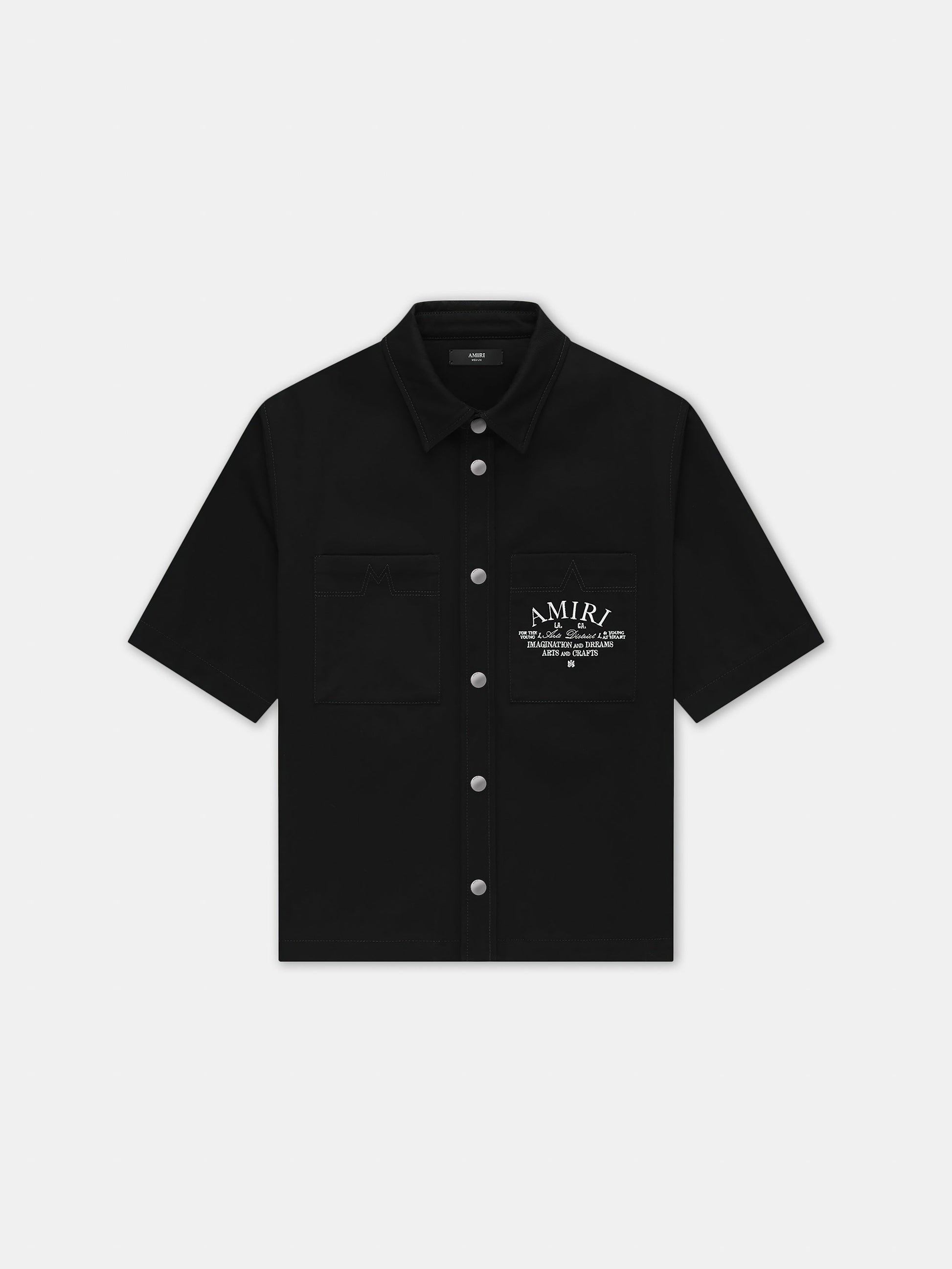 Amiri Arts District Camp Shirt - Black | Amiri Budget Friendly