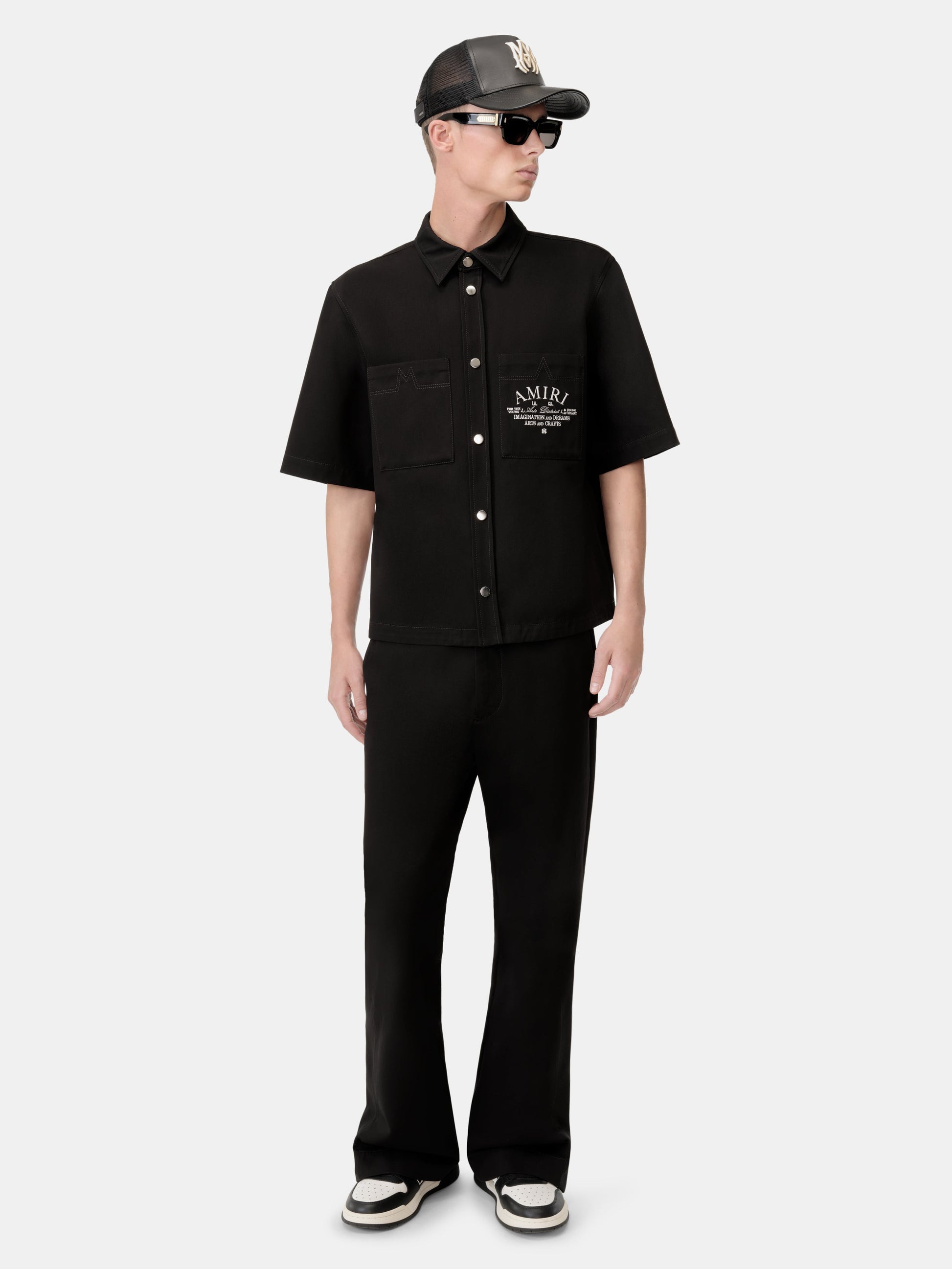 Amiri Arts District Camp Shirt - Black | Amiri Budget Friendly