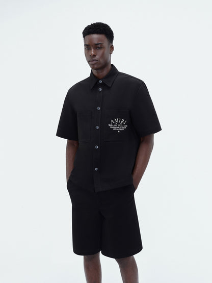 Amiri Arts District Camp Shirt - Black | Amiri Budget Friendly