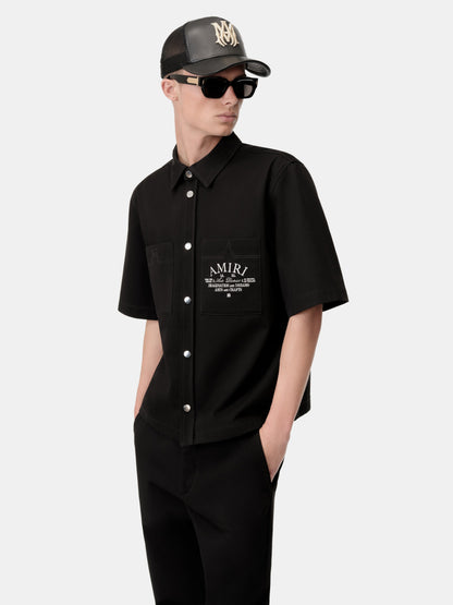 Amiri Arts District Camp Shirt - Black | Amiri Budget Friendly