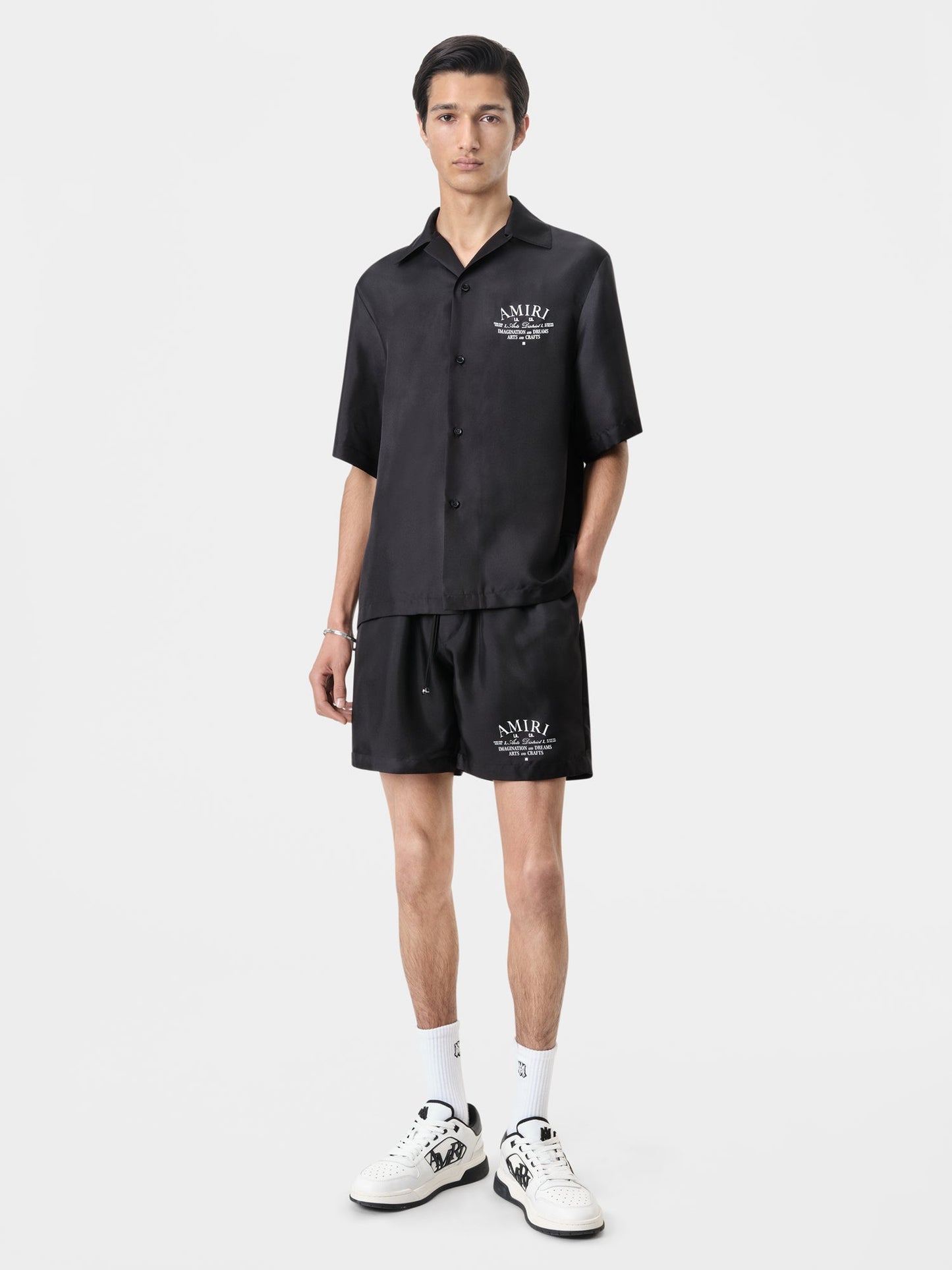Arts District Bowling Shirt - Black | Amiri Great Deal