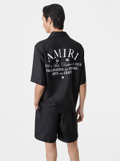 Arts District Bowling Shirt - Black | Amiri Great Deal