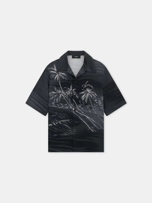 Palms Camp Shirt - Black | Amiri Special Offer