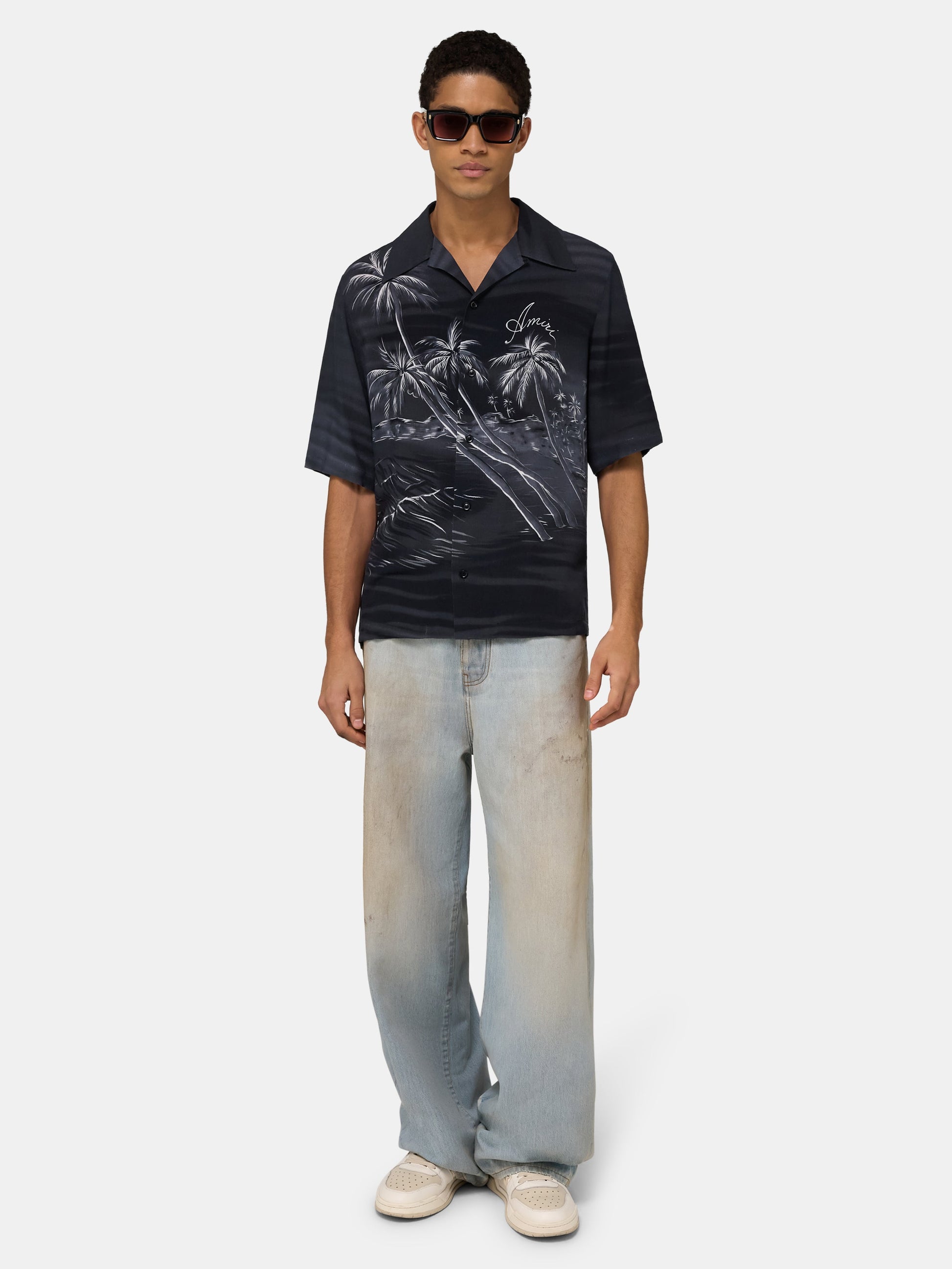 Palms Camp Shirt - Black | Amiri Special Offer