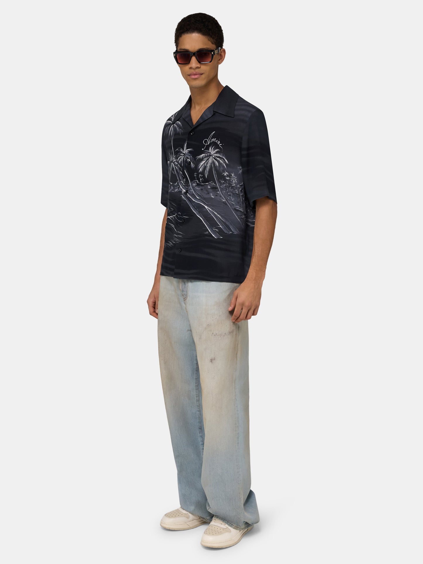 Palms Camp Shirt - Black | Amiri Special Offer