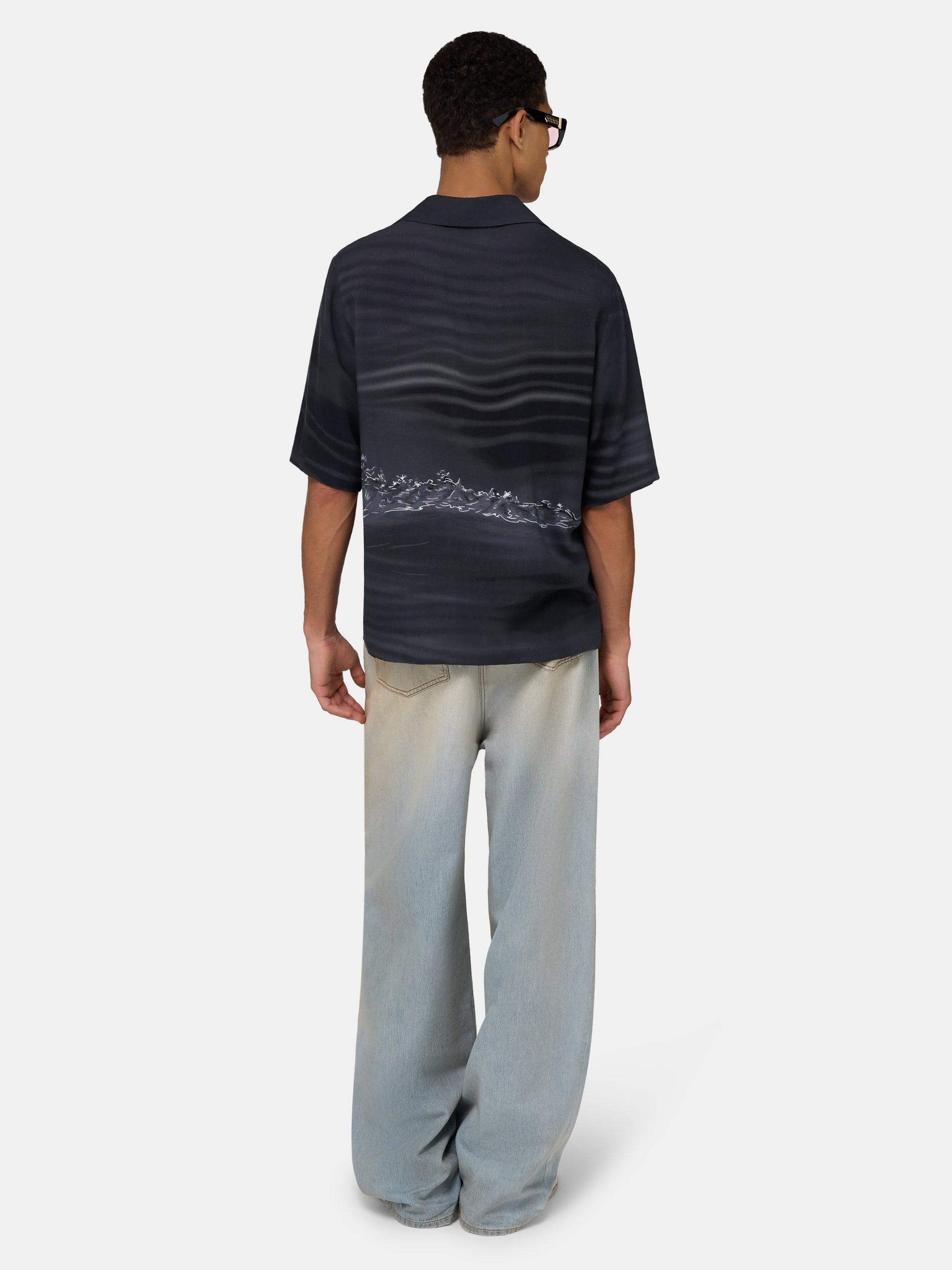 Palms Camp Shirt - Black | Amiri Special Offer