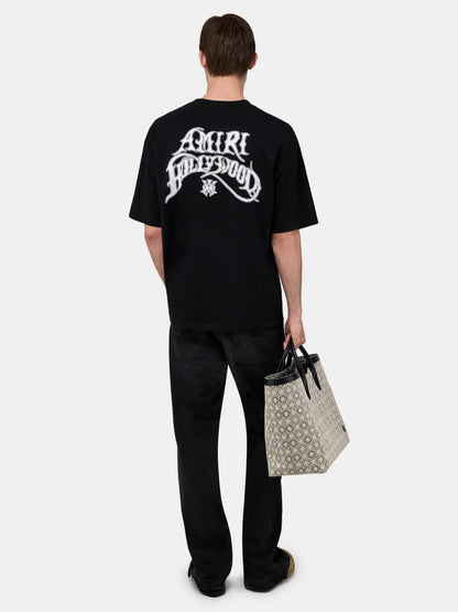 Amiri Hollywood Lightweight Jersey Skate Tee - Black | Amiri Best Seller