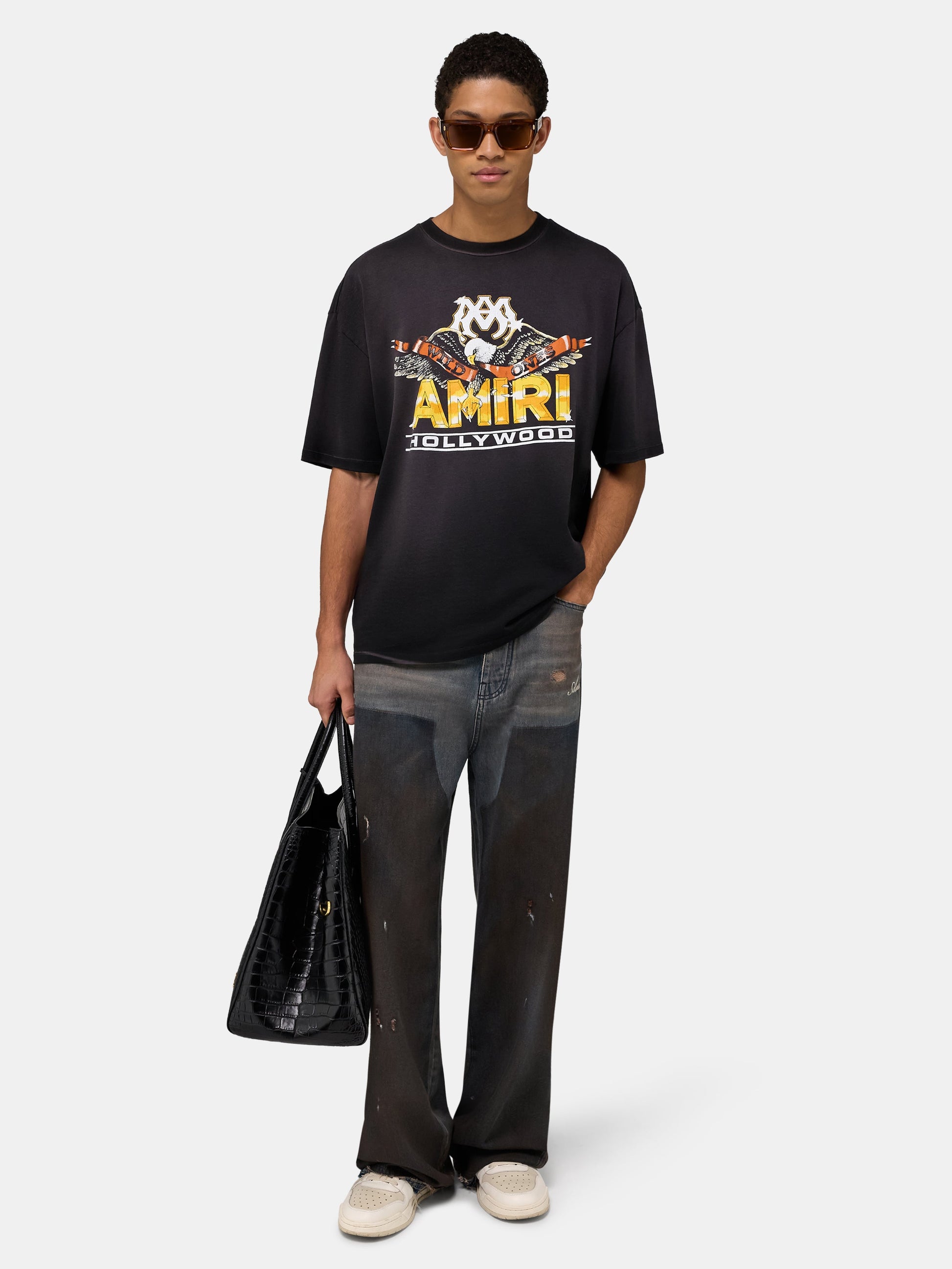 Ma Eagle Oversized Tee - Black | Amiri Sale