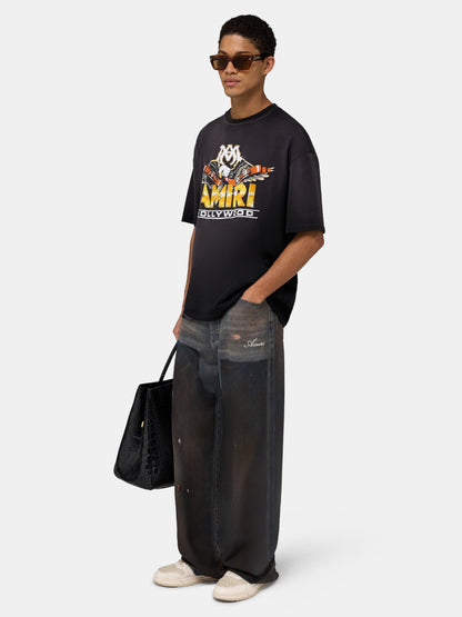Ma Eagle Oversized Tee - Black | Amiri Sale