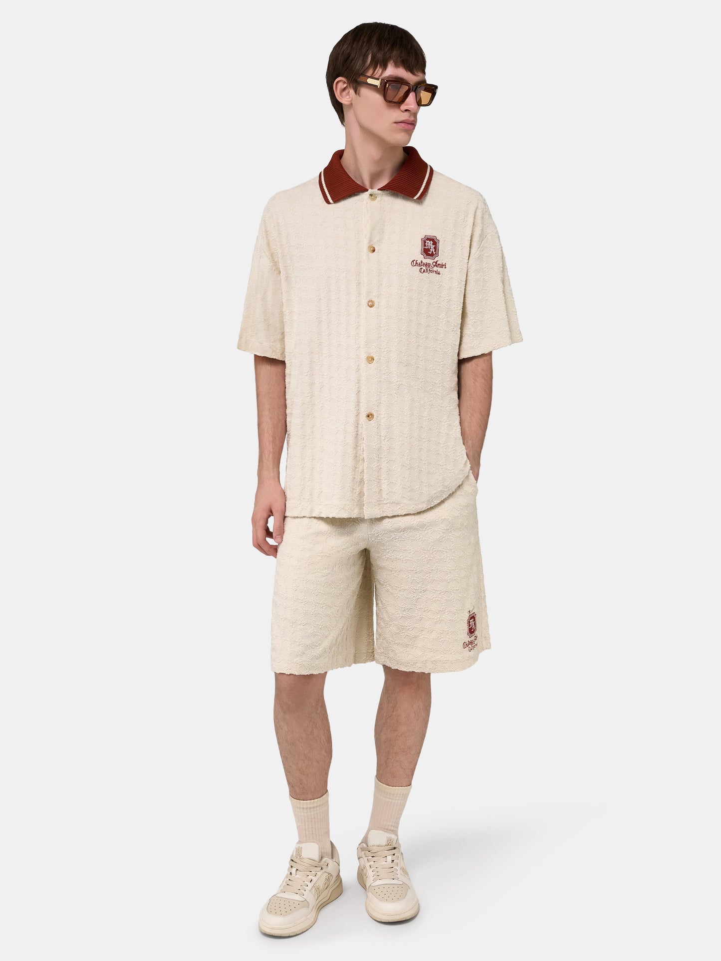 Ma Chateau Oversized Short - Alabaster | Amiri Value