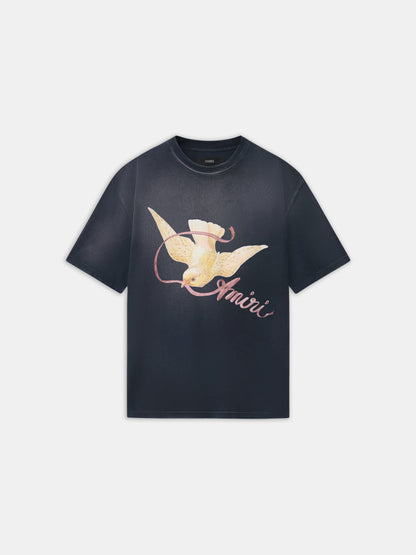 Amiri Ribbon Oversized Tee - Black | Amiri Affordable