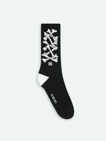 Bones Sock - Black/White | Amiri Featured