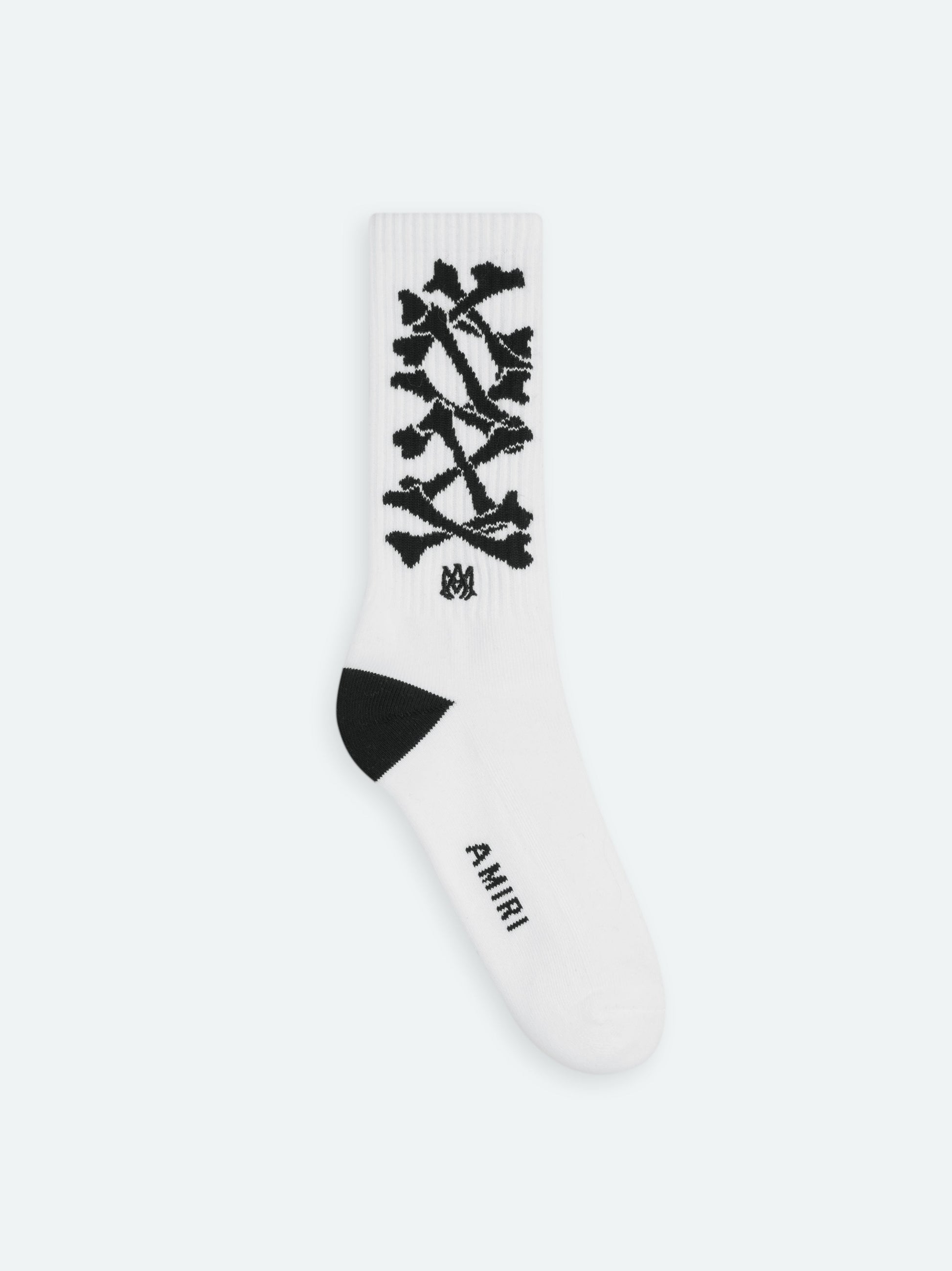 Bones Sock - White/Black | Amiri Popular Choice