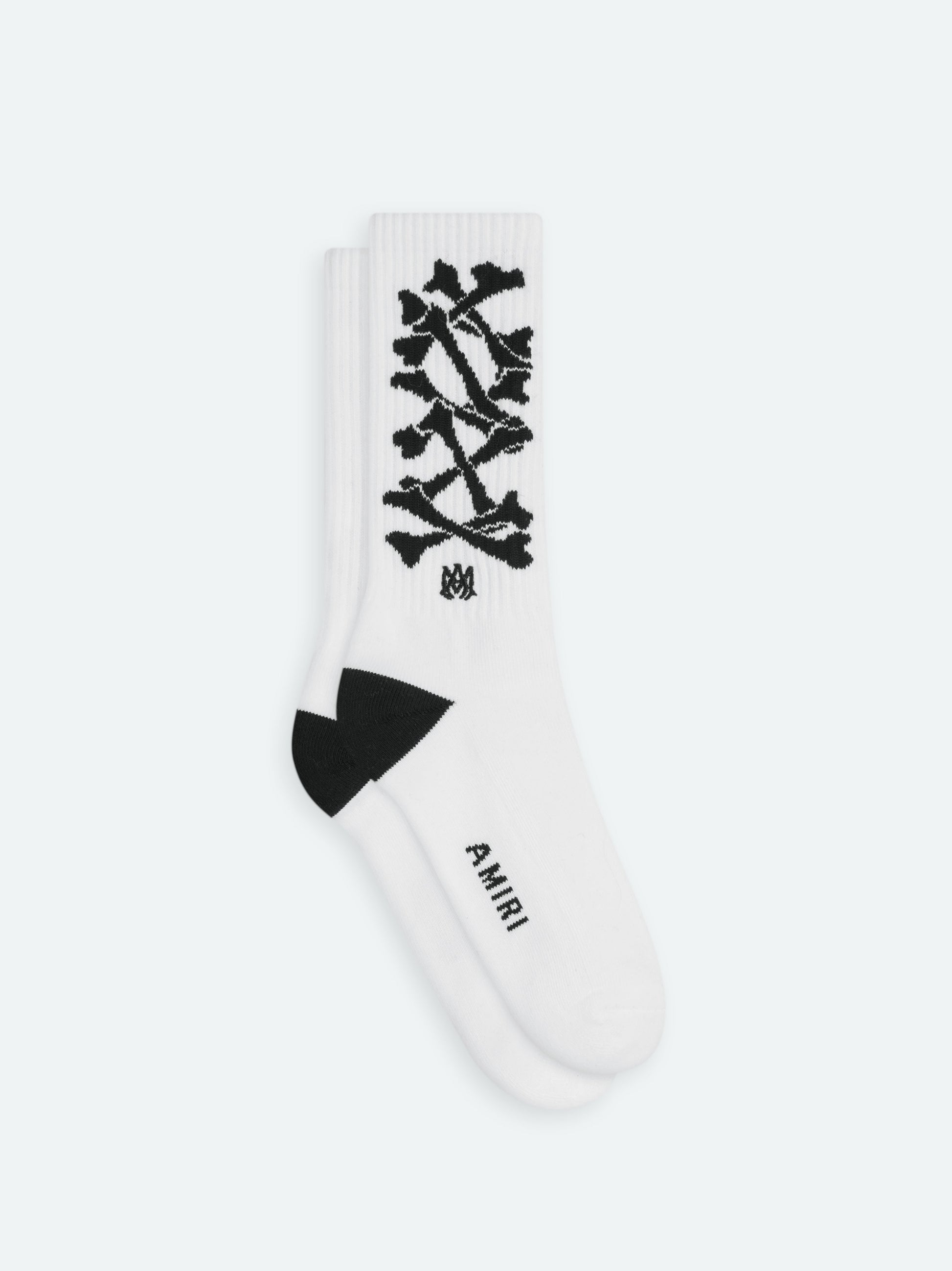 Bones Sock - White/Black | Amiri Popular Choice