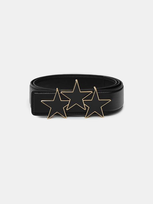 Three Star 4 Cm Belt - Black | Amiri Value
