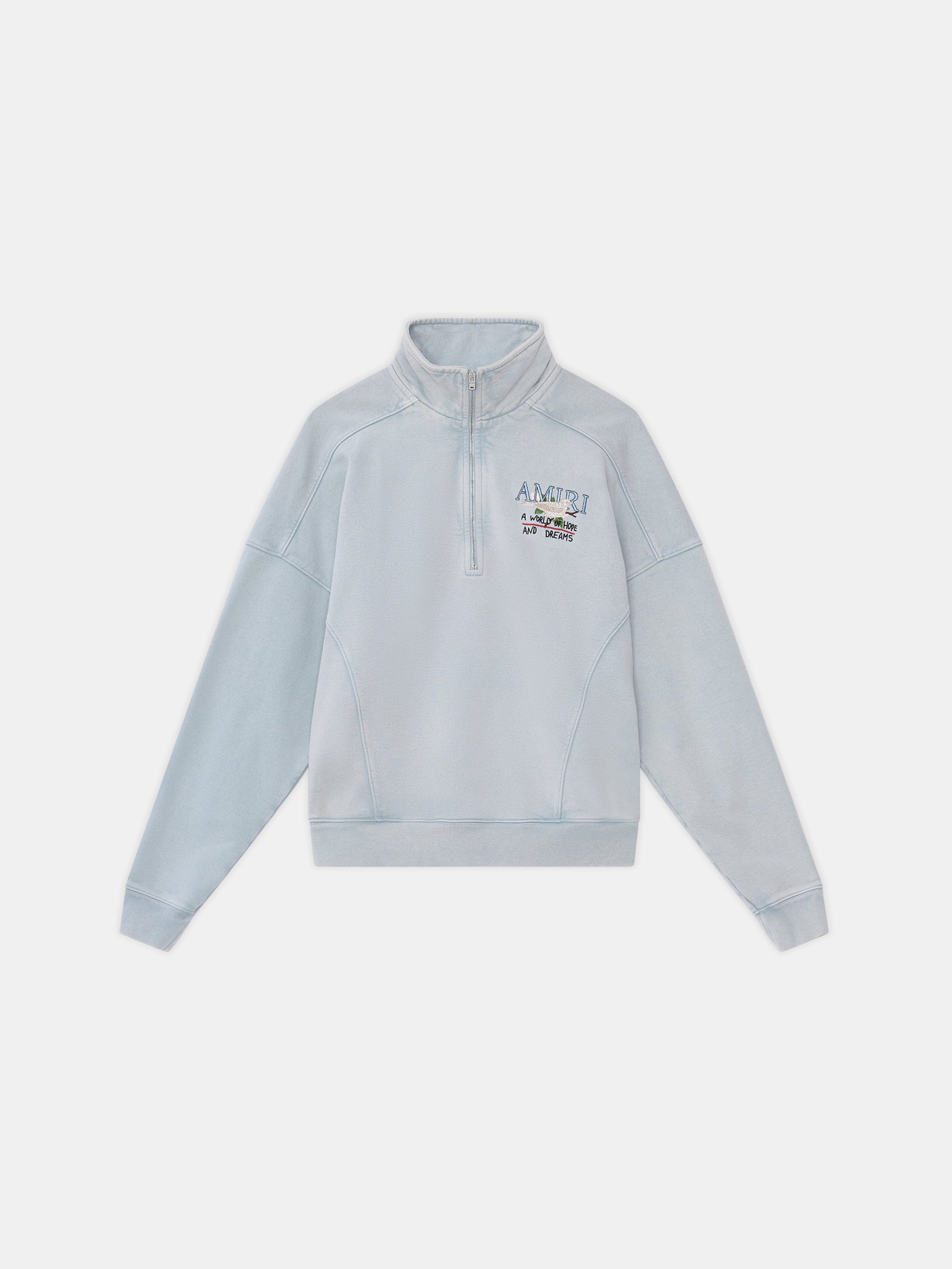 Hope And Dreams Half Zip Crew - Steel | Amiri Affordable