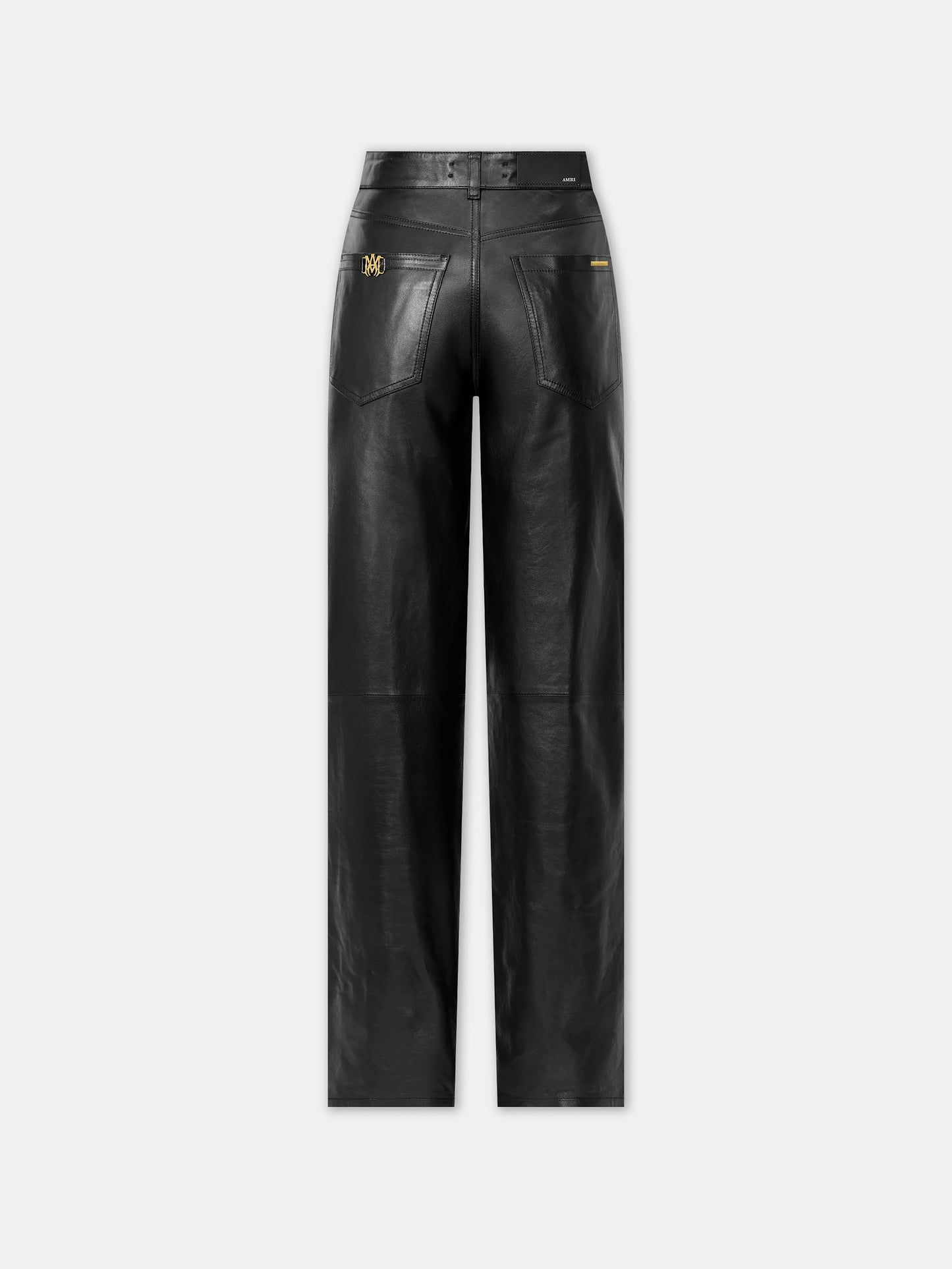 Leather Straight Pant - Black | Amiri Special Offer