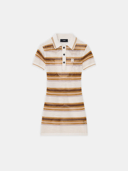 Ma Stripe Polo Mini Dress - Alabaster | Amiri Featured