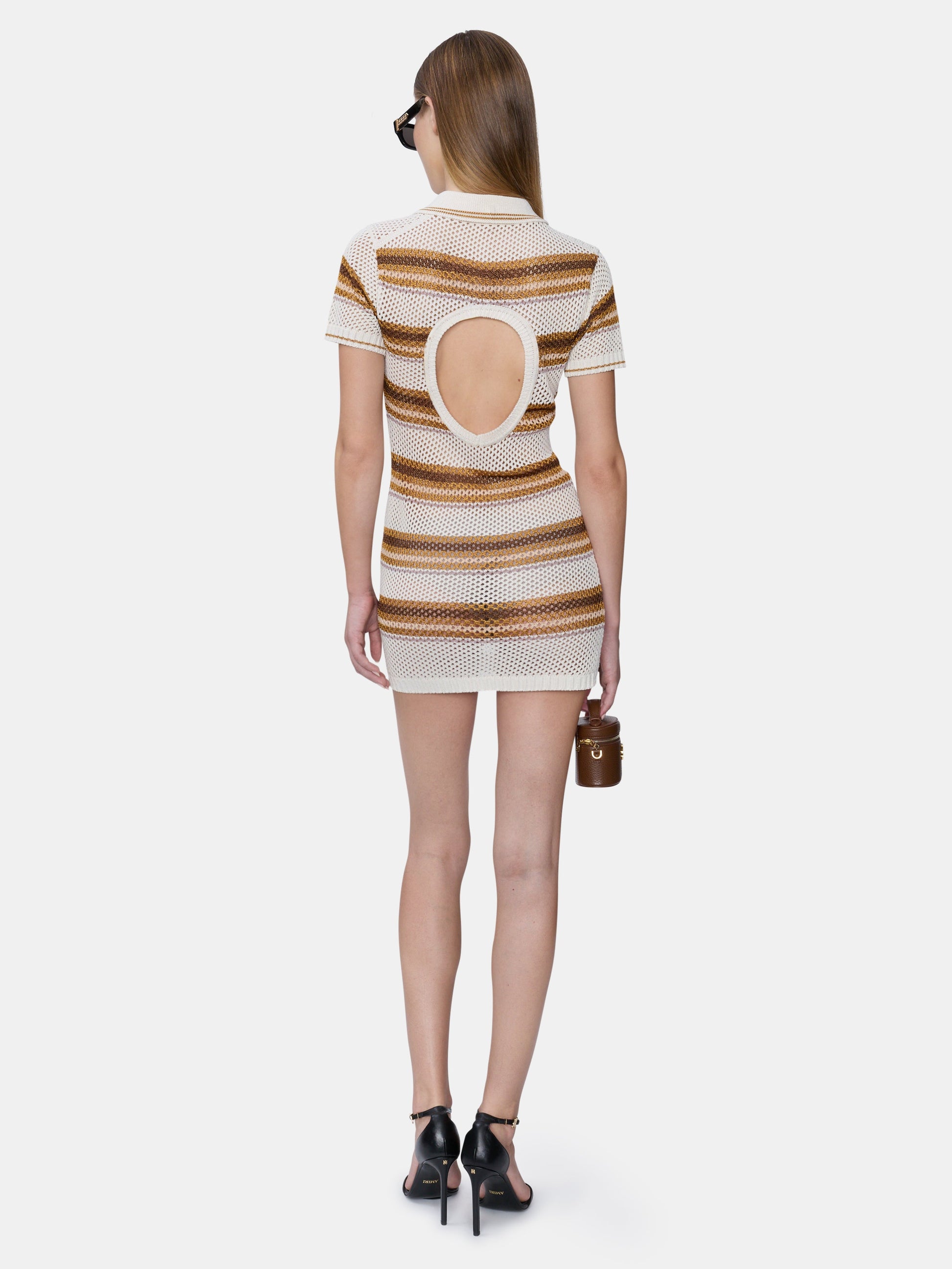 Ma Stripe Polo Mini Dress - Alabaster | Amiri Featured