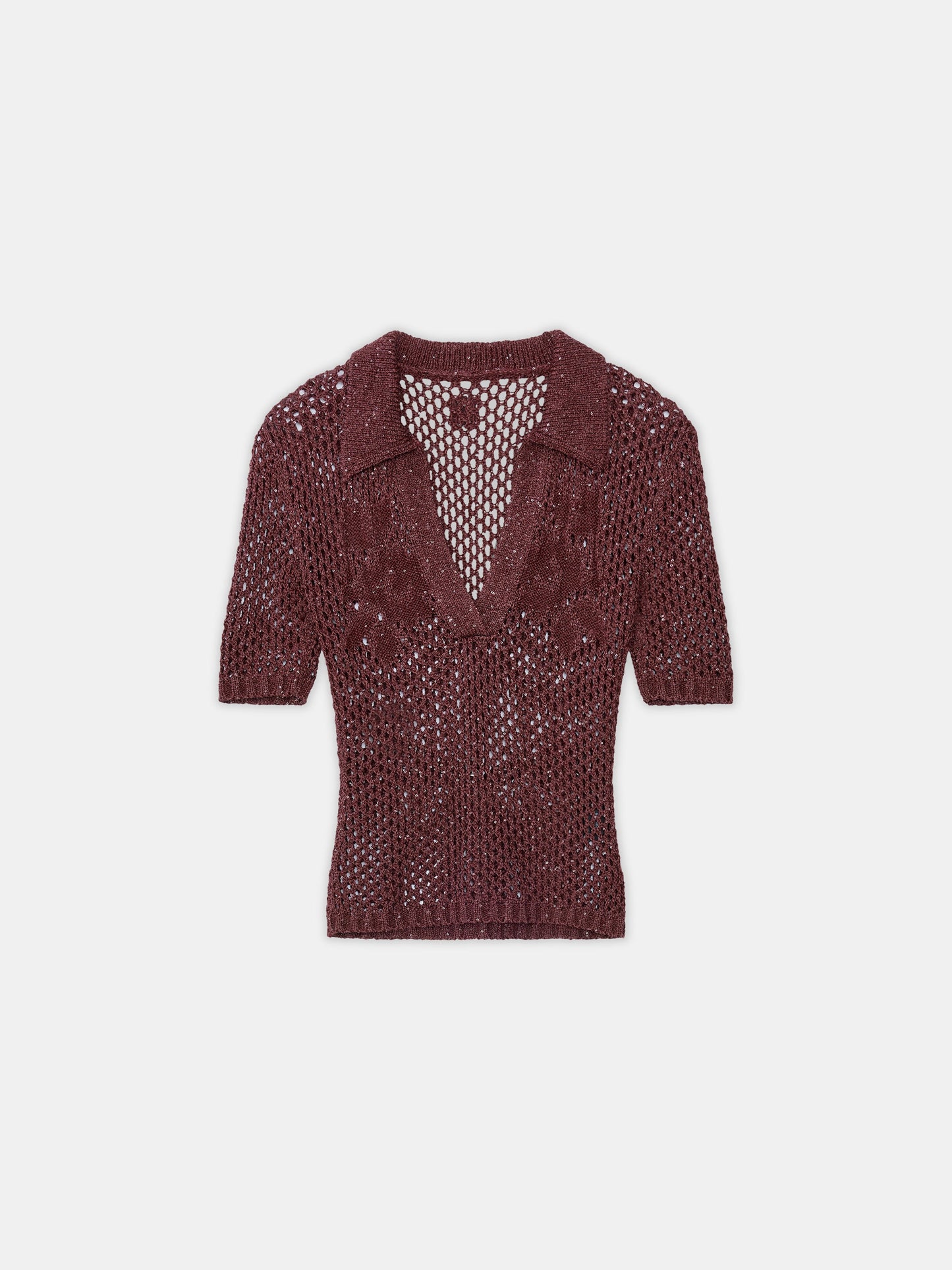 Floral Crochet Polo - Tobacco | Amiri Sale