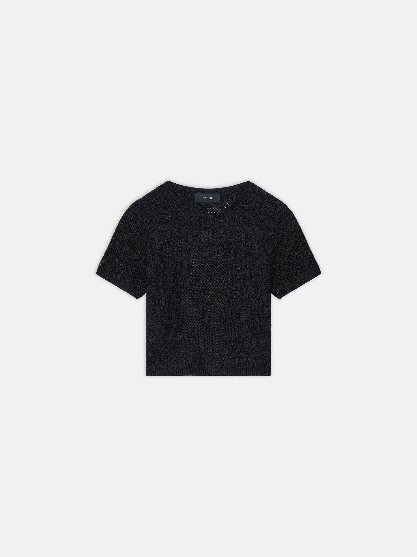 Floral Crochet Tee - Black | Amiri Online