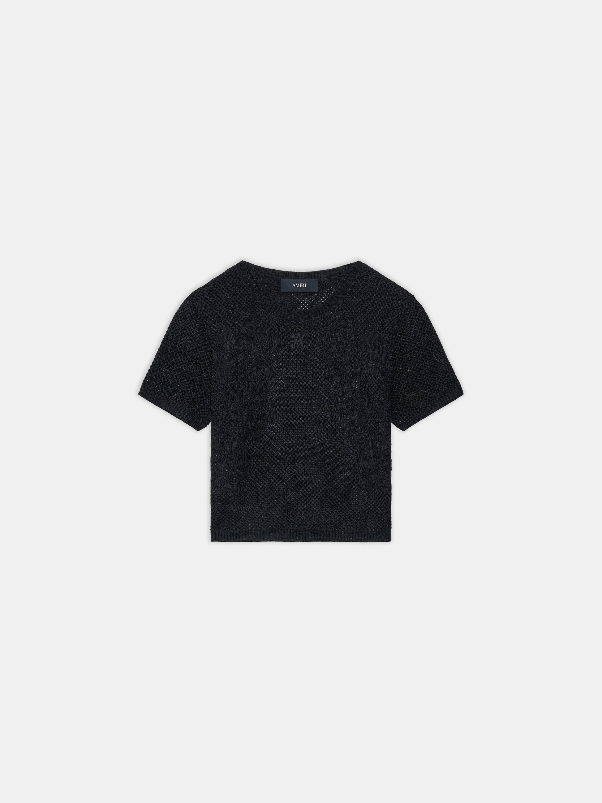 Floral Crochet Tee - Black | Amiri Online