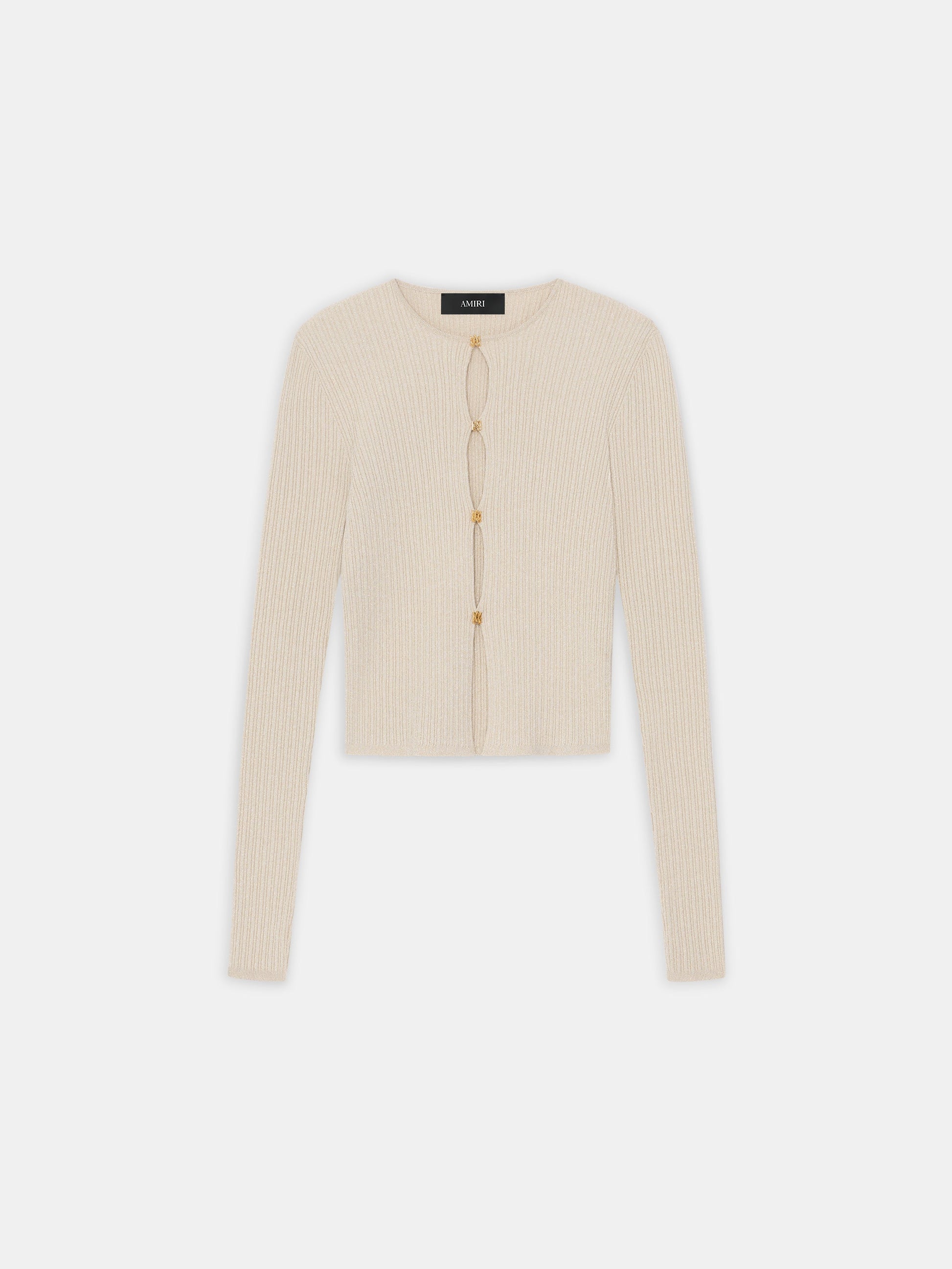 Ma Hardware Cardigan - Ivory | Amiri Affordable