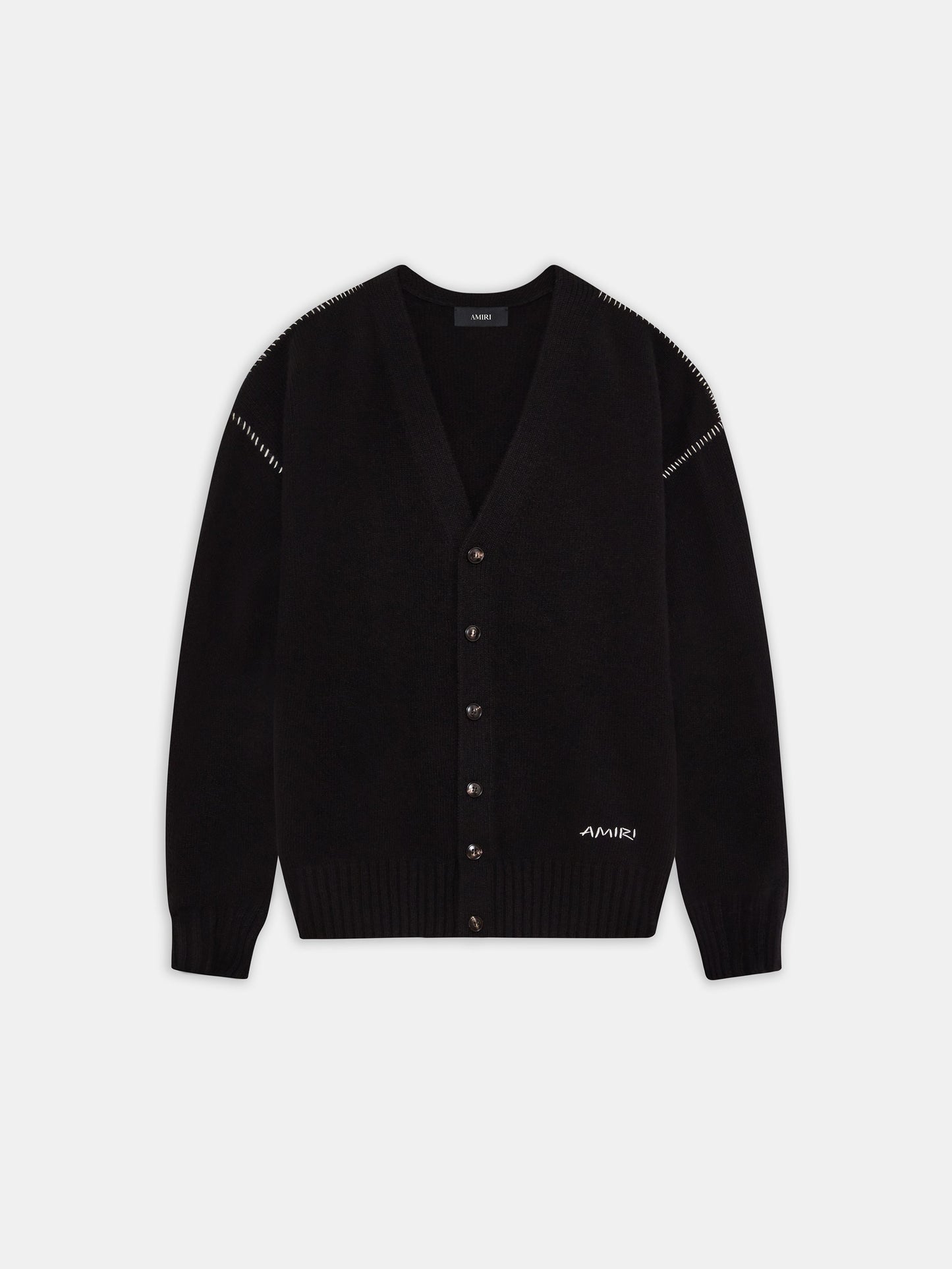 Amiri Whip Stitch Cardigan - Black | Amiri Budget Friendly