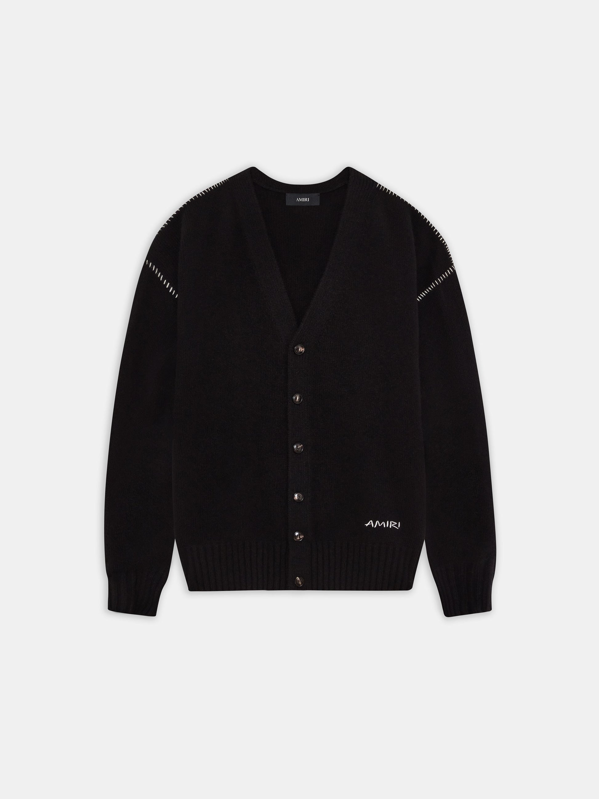 Amiri Whip Stitch Cardigan - Black | Amiri Budget Friendly