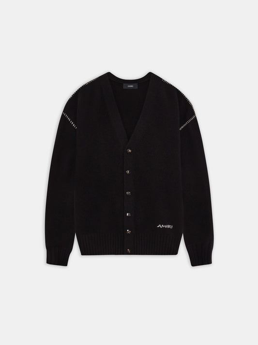 Amiri Whip Stitch Cardigan - Black | Amiri Budget Friendly