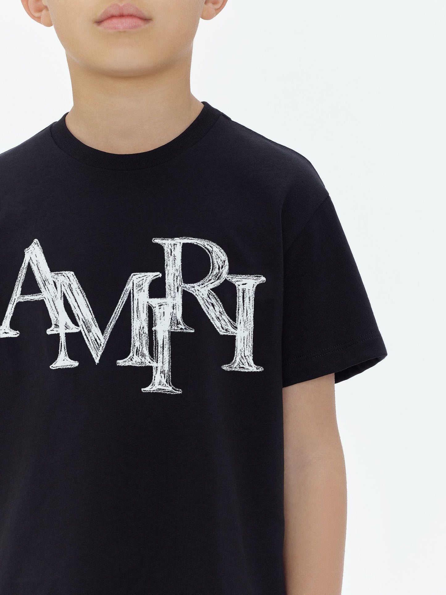 Kids - Amiri Staggered Scribble Tee - Black | Amiri Sale