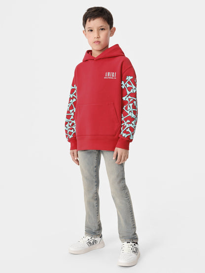 Bones Hoodie - Red | Amiri Online