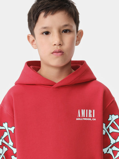 Bones Hoodie - Red | Amiri Online