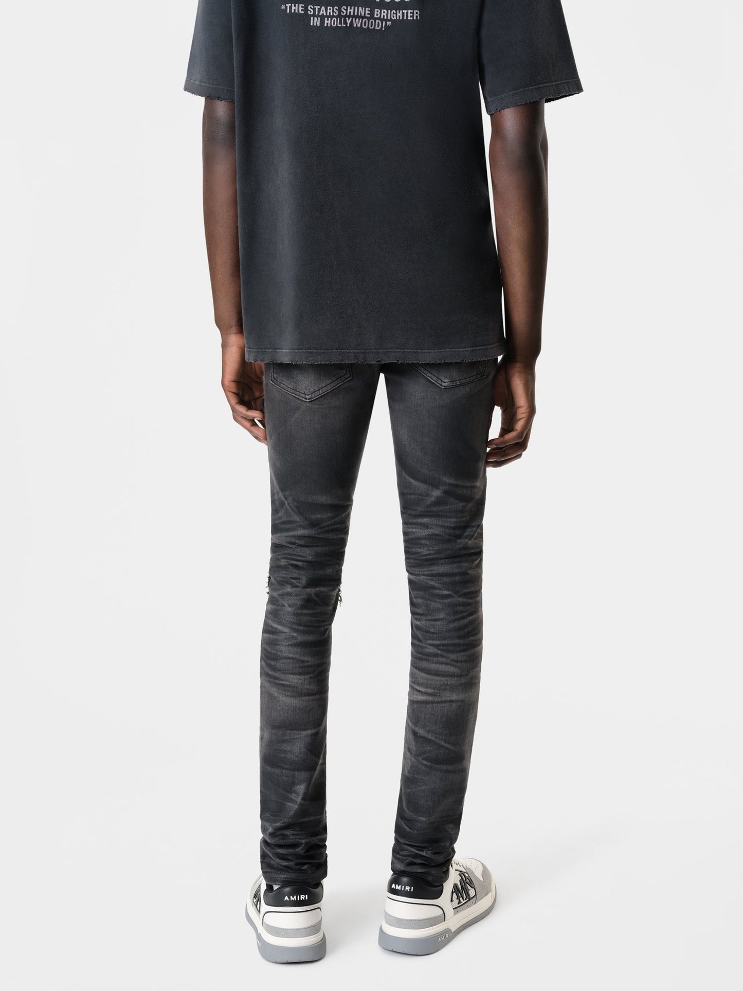 Waxed Tonal Mx1 Jean - Waxed Faded Black | Amiri Popular Choice