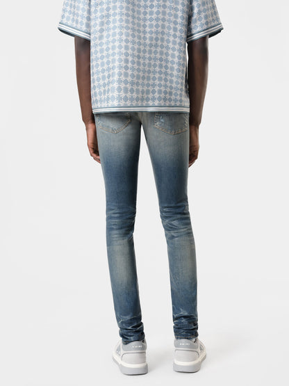 Waxed Tonal Mx1 Jean - Waxed Dark Indigo | Amiri Best Seller