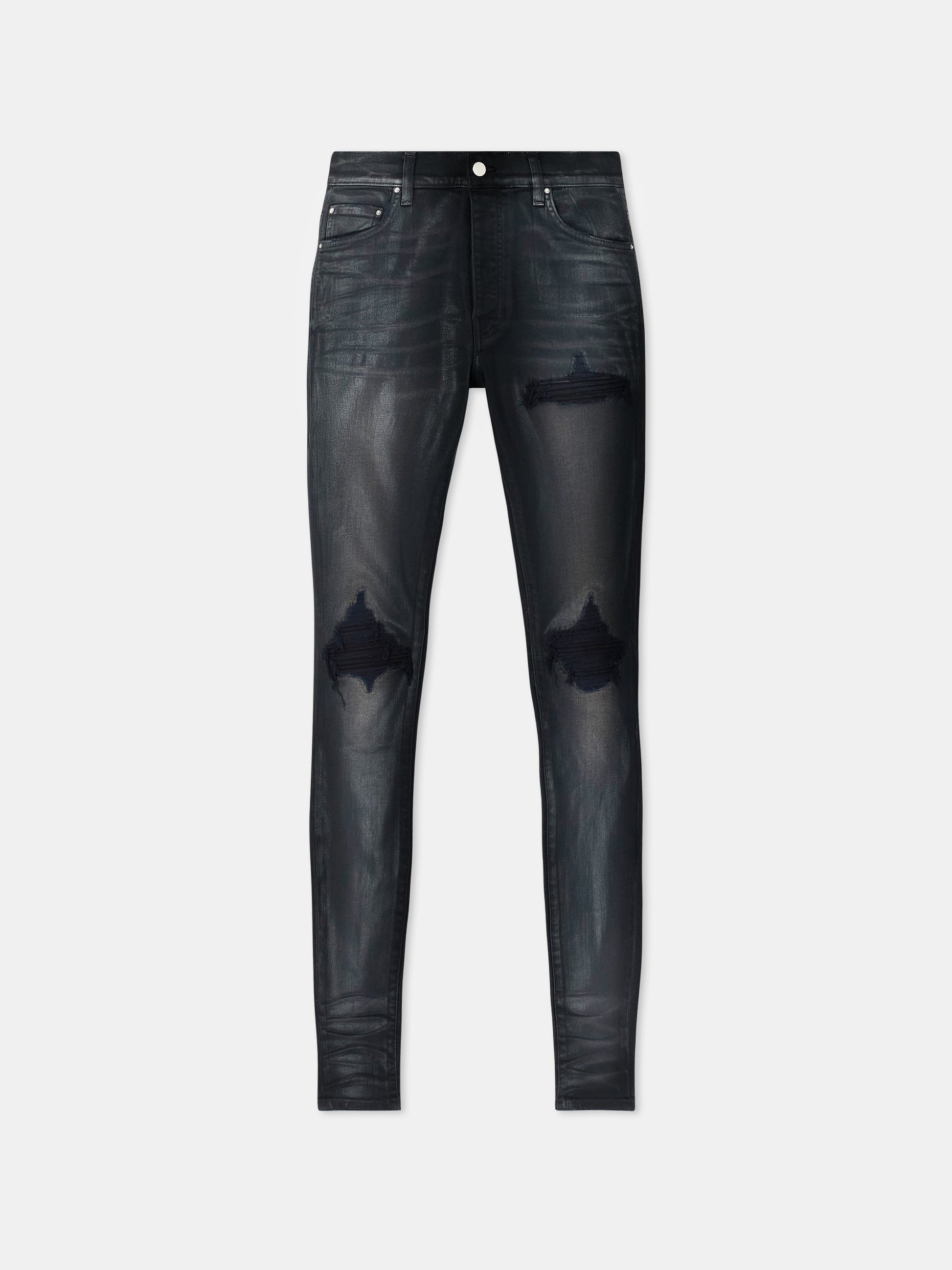 Waxed Mx1 Jean - Waxed Dusty Black | Amiri Sale