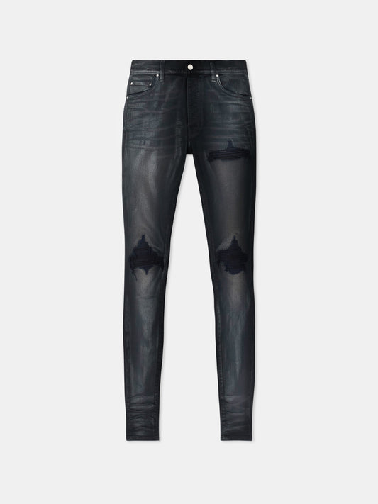 Waxed Mx1 Jean - Waxed Dusty Black | Amiri Sale