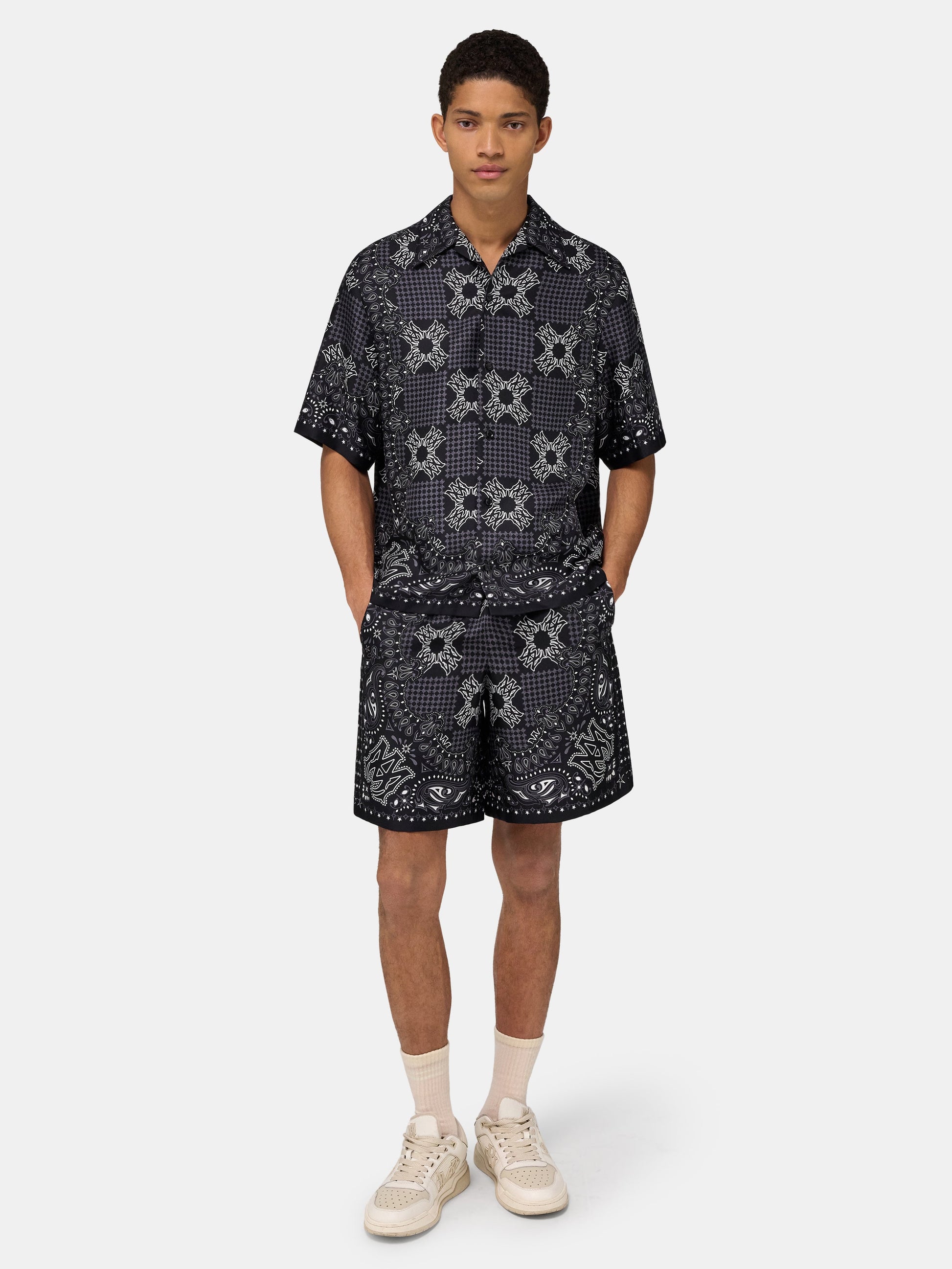 Ma Check Camp Shirt - Black | Amiri Online