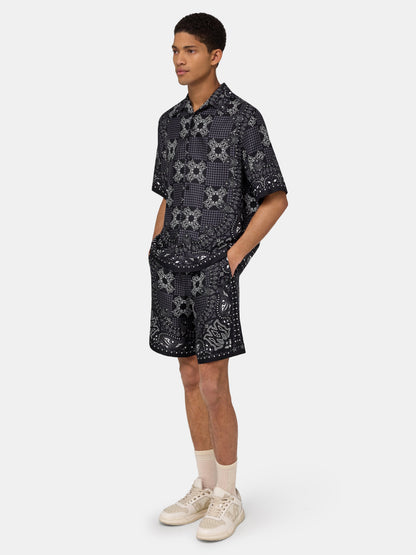 Ma Check Camp Shirt - Black | Amiri Online