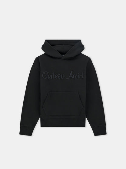 Chateau Amiri Tonal Oversized Hoodie - Black | Amiri Online
