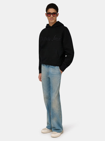 Chateau Amiri Tonal Oversized Hoodie - Black | Amiri Online