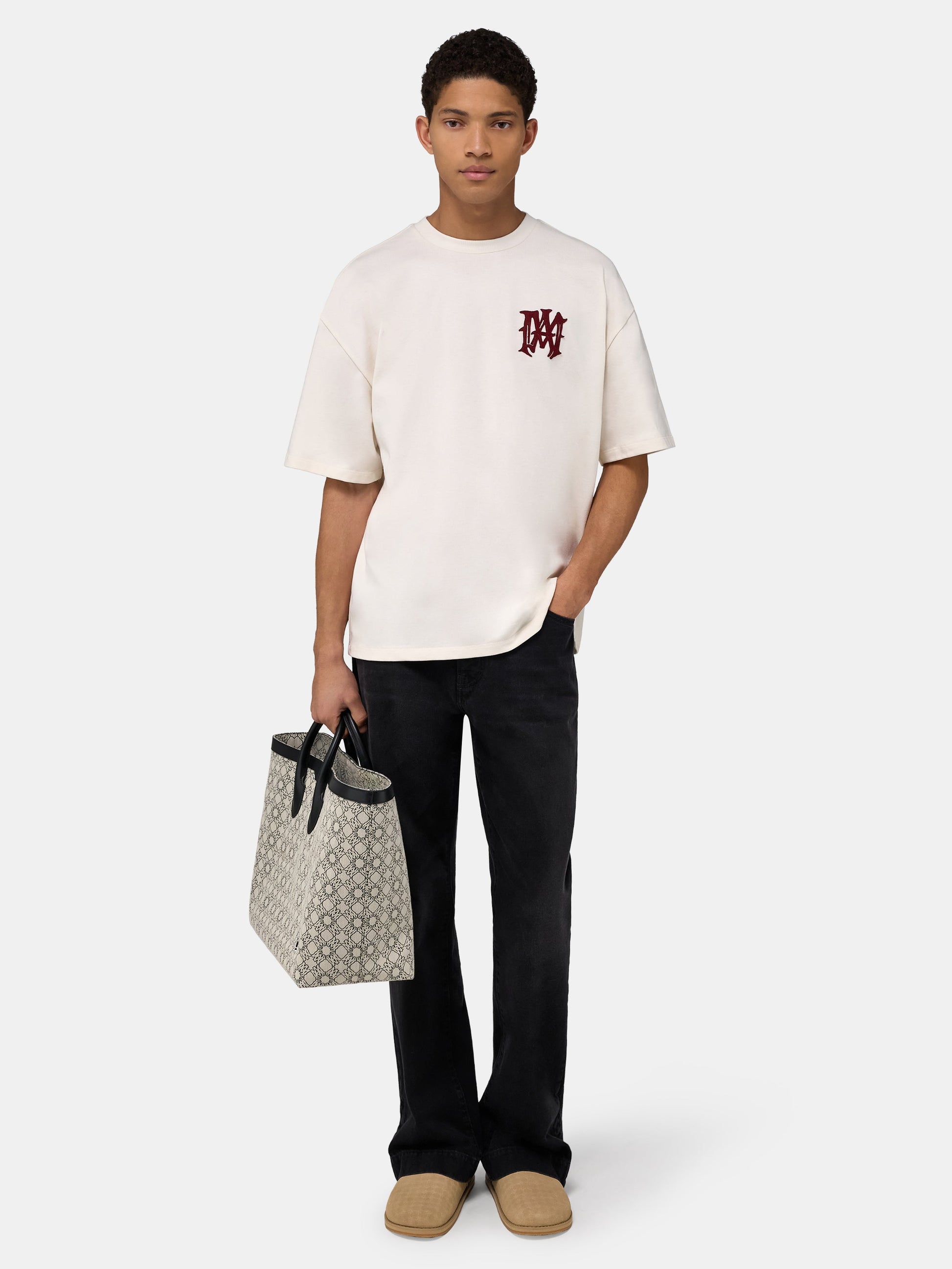 Amiri Hollywood Oversized Tee - Ivory | Amiri Great Deal