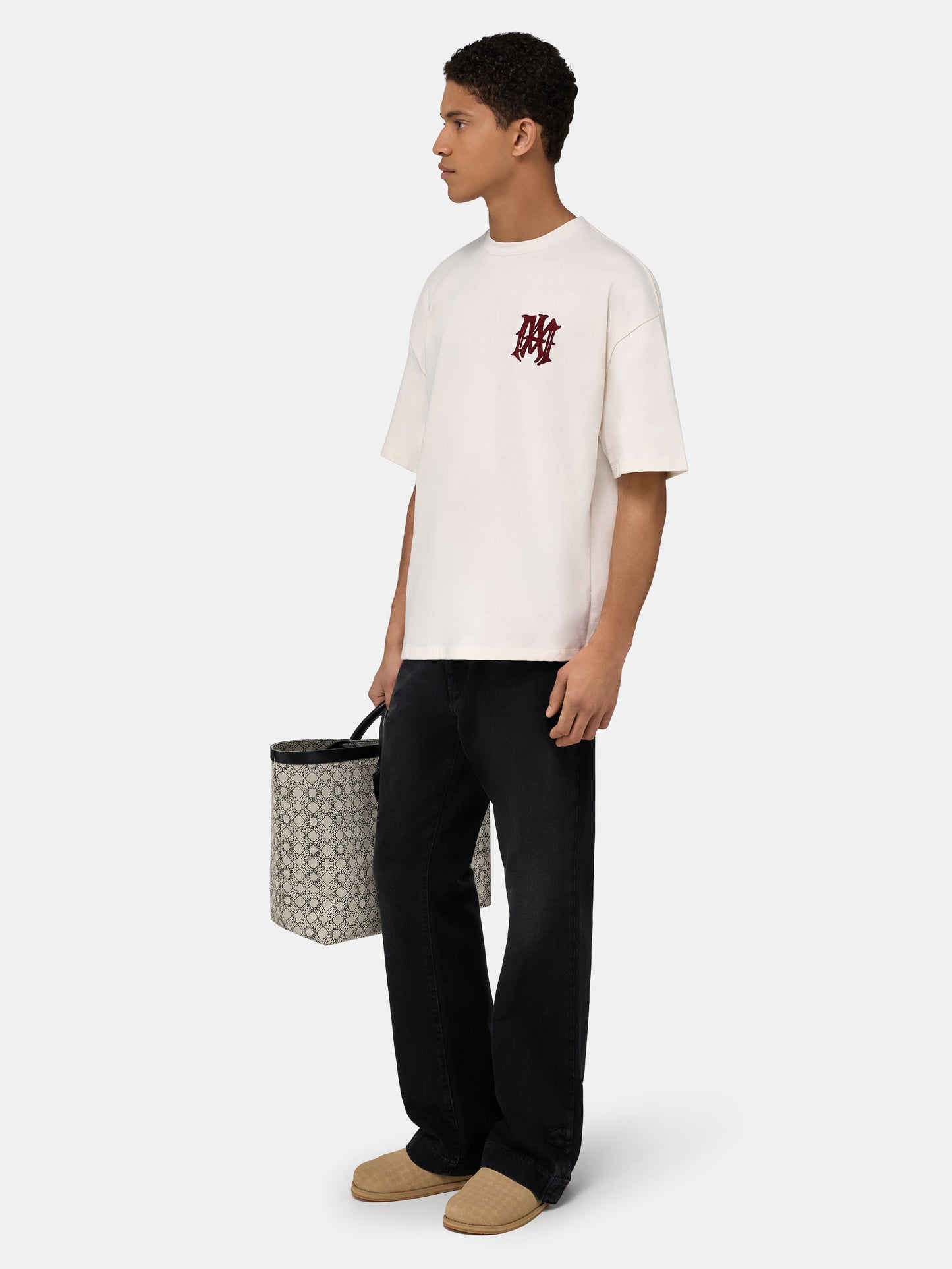 Amiri Hollywood Oversized Tee - Ivory | Amiri Great Deal
